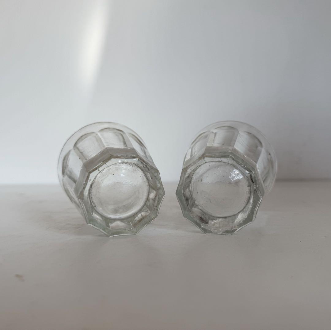 アンティーク明治〜大正頃 吹きガラスの剣先コップ