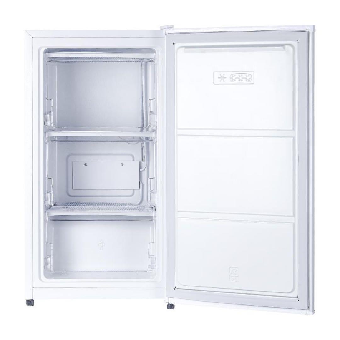 【新品】冷凍庫 60L スリム 小型 省エネ 大容量 サブ冷凍庫 ホワイト