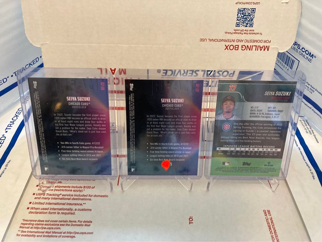 鈴木誠也 red 5枚限定 stadium club カブス ルーキー 赤パラ