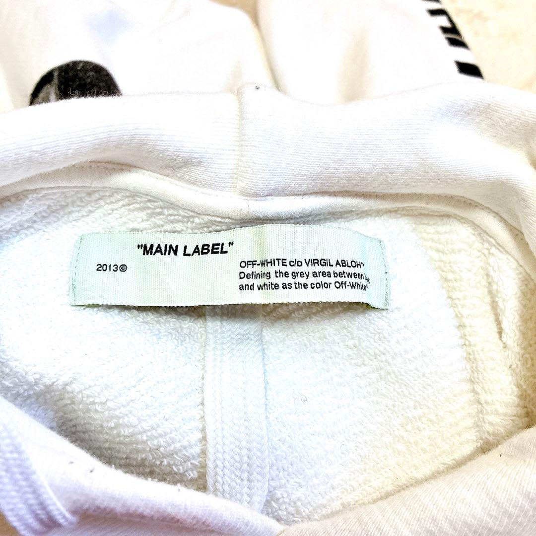 ＯＦＦ-WHITE オフホワイト　パーカー　オーバーサイズ　ホワイト