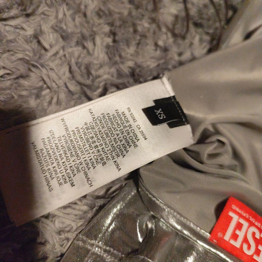 DIESEL シルバー ホルターネック タンクトップ