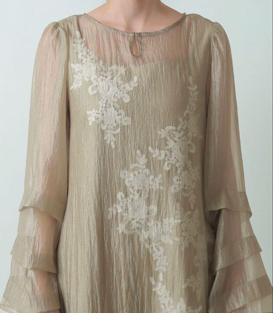 kana お呼ばれドレス　結婚式　Aラインワンピース