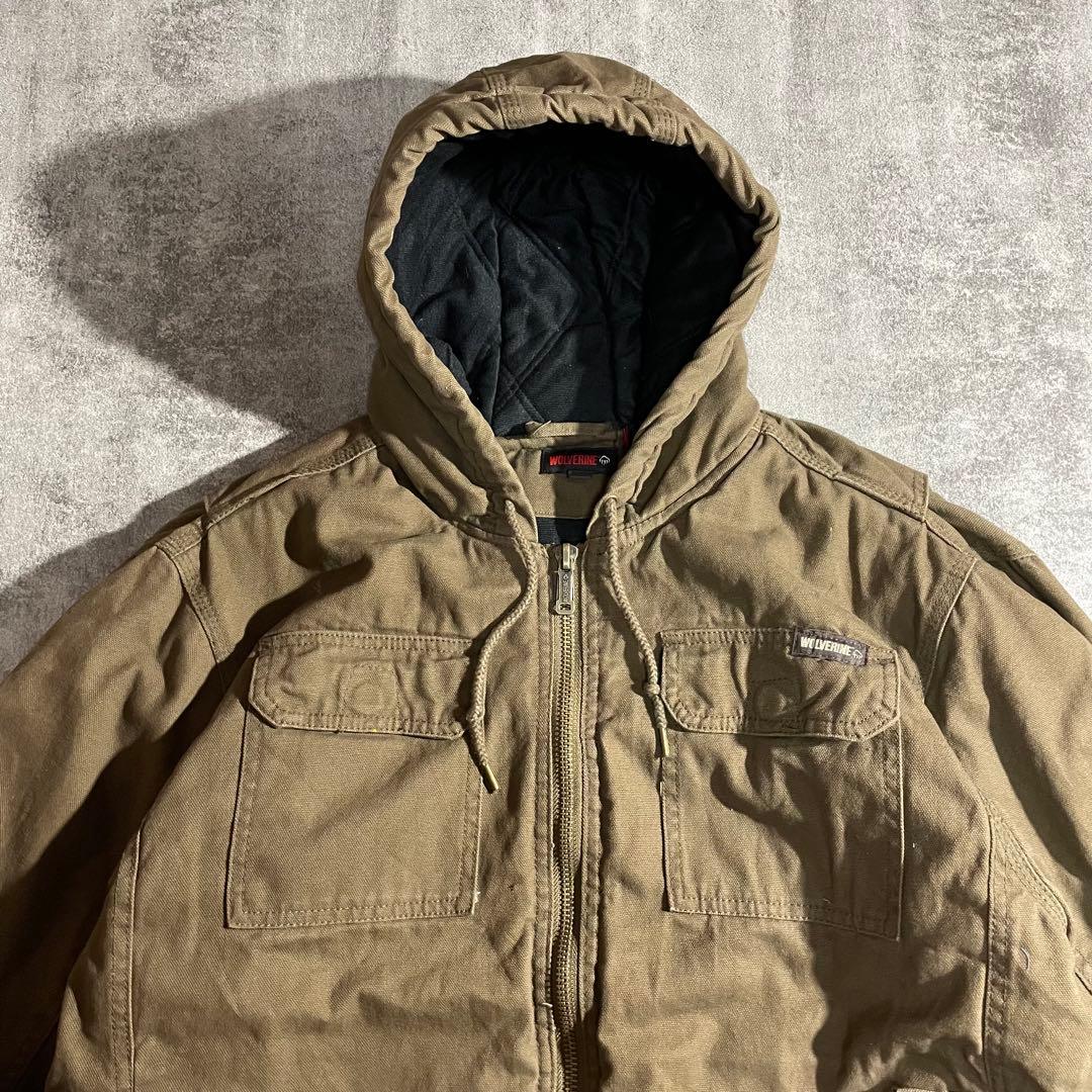 WOLVERINE ウルヴァリン 中綿アクティブジャケットダック生地カーキL