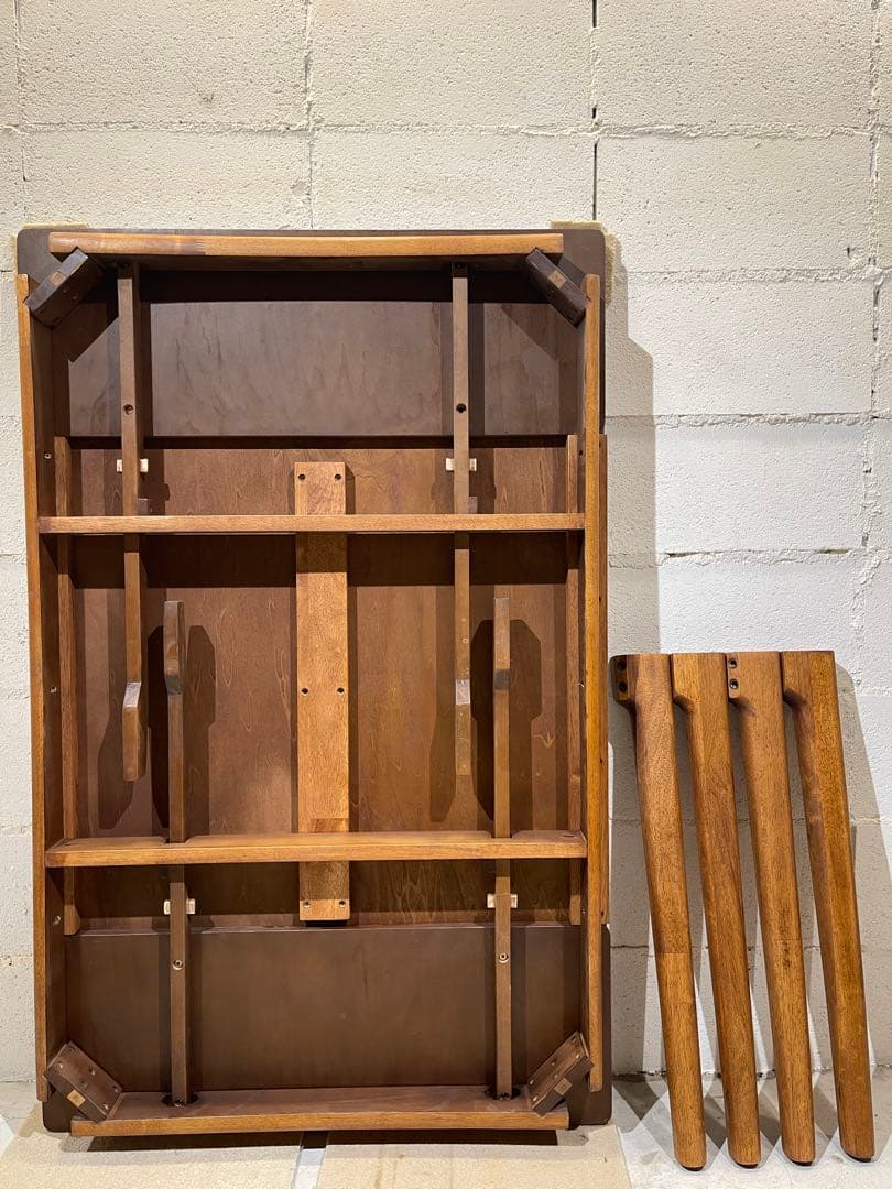 ウニコ　トリト　エクステンションテーブル　ウォールナット色　オーク材　伸長式