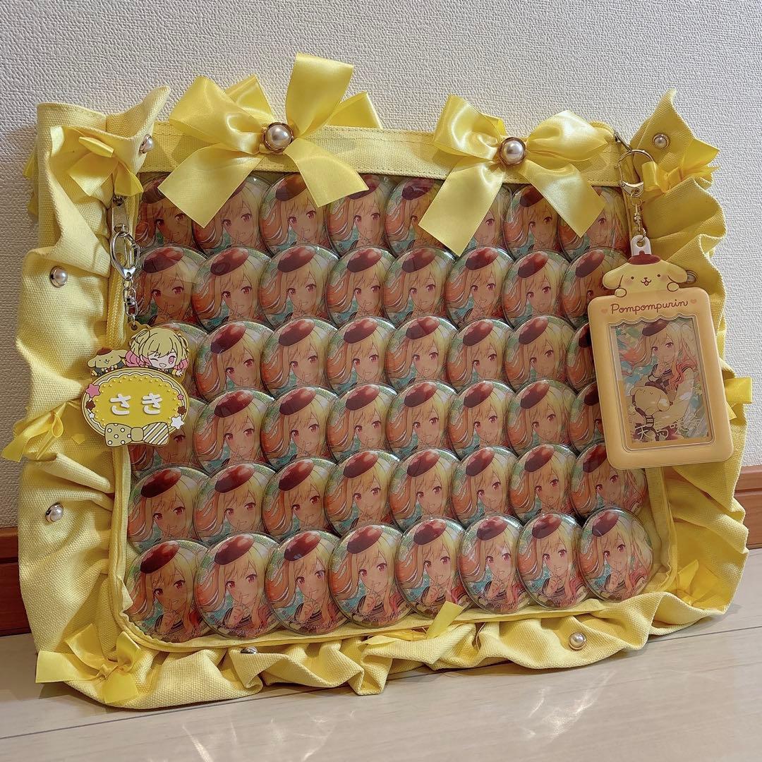 天馬咲希 サンリオ 痛バッグ 缶バッジ 48個 グリ缶