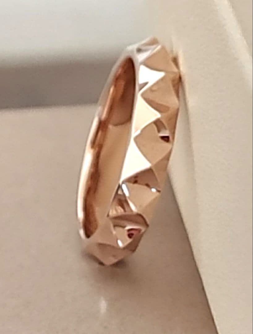 ほぼ新品☆OFオレフィーチェ「ミニスタッズ」ピンキーリング K18PG( 0号)