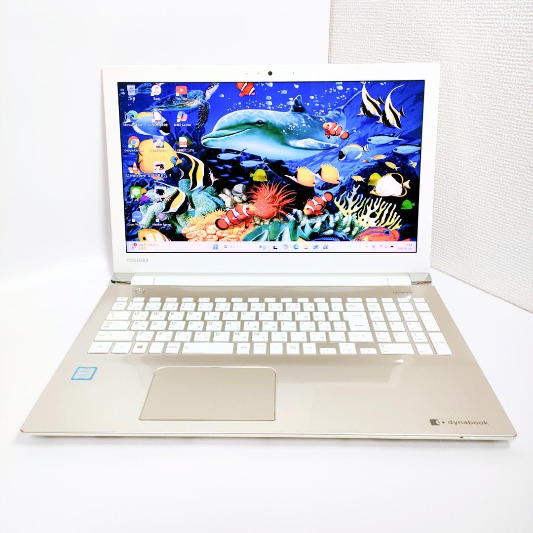 16GB✨️Corei7/SSD/カメラ付きノートパソコン/DVD/ダイナブック