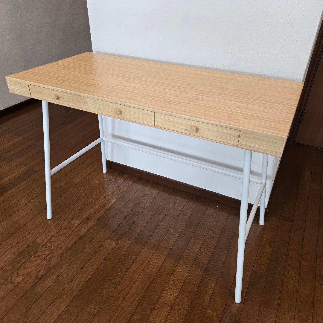 送料込 ほぼ未使用 IKEA 102×49cm PCデスク LILL ASEN