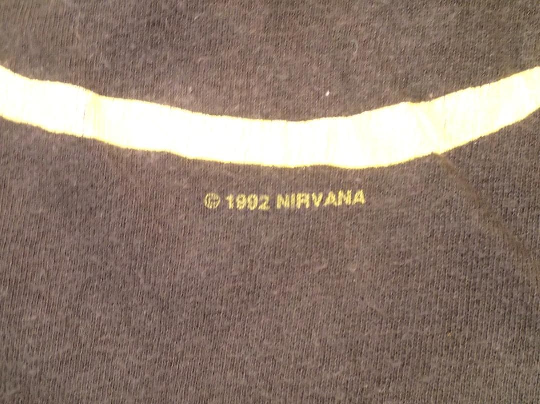 １９９３年頃購入nirvanaニルヴァーナTシャツ・サイズL