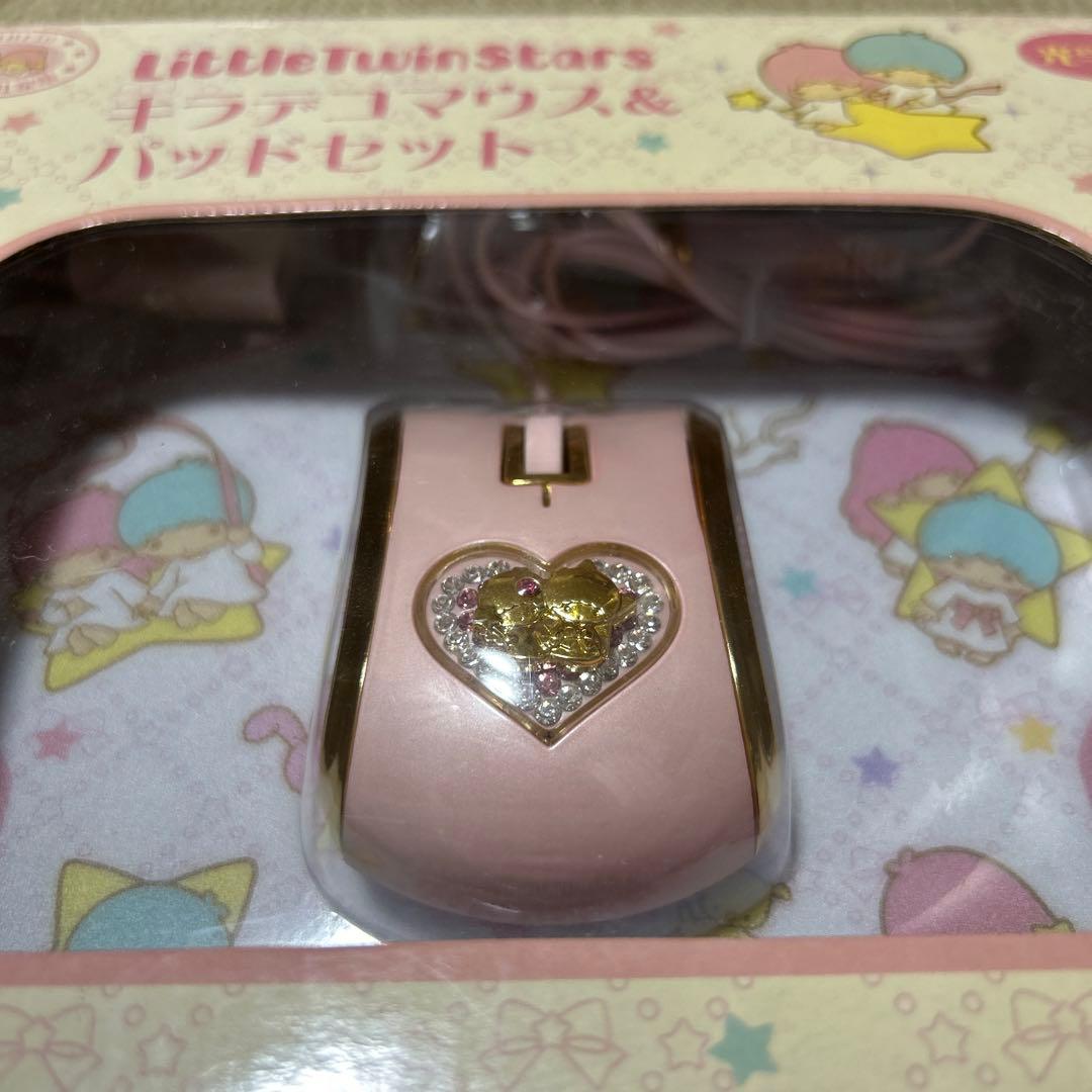 Little Twin Stars キキララ キラデコマウス＆パッドセット