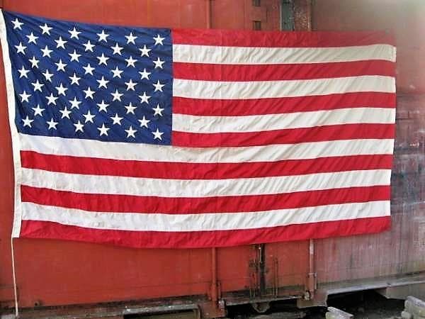 米軍実物品、ＢＩＧサイズ⁂レア/ アメリカ国旗【在日米軍放出品】