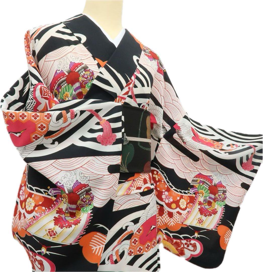 撫松庵謹製 宝尽くし セオアルファ トールサイズ 浴衣 着物 A3050