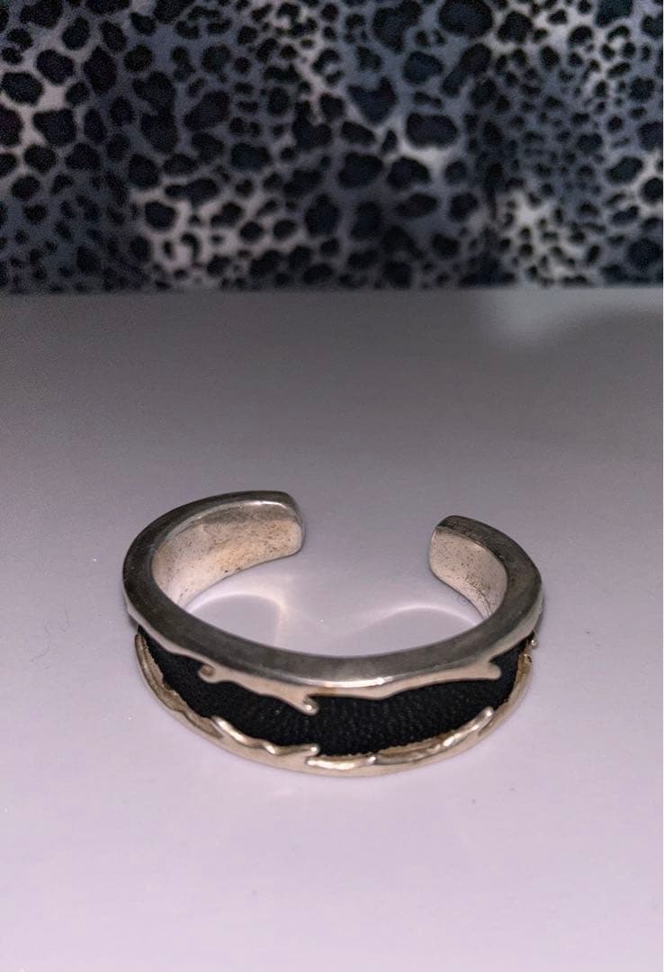 y2k grunge archive シルバー 925 バングル エイ革 激レア