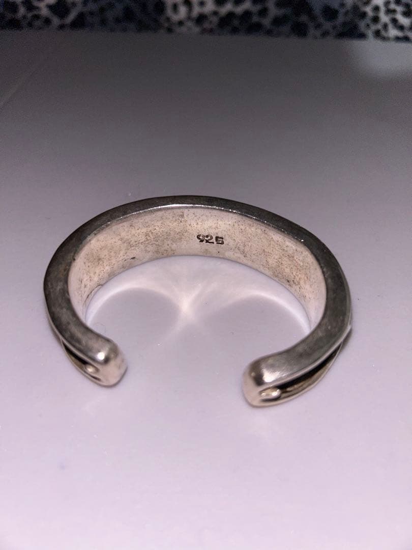 y2k grunge archive シルバー 925 バングル エイ革 激レア