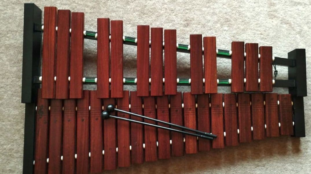 卓上木琴　YAMAHA　TX-6 32音　木製シロフォン ケース付き