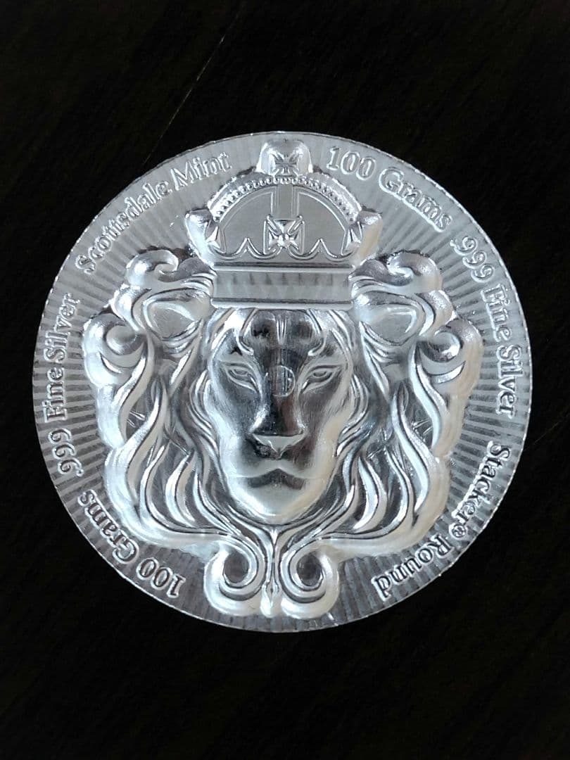 純銀　スコッツデール　ライオン　スタッカー