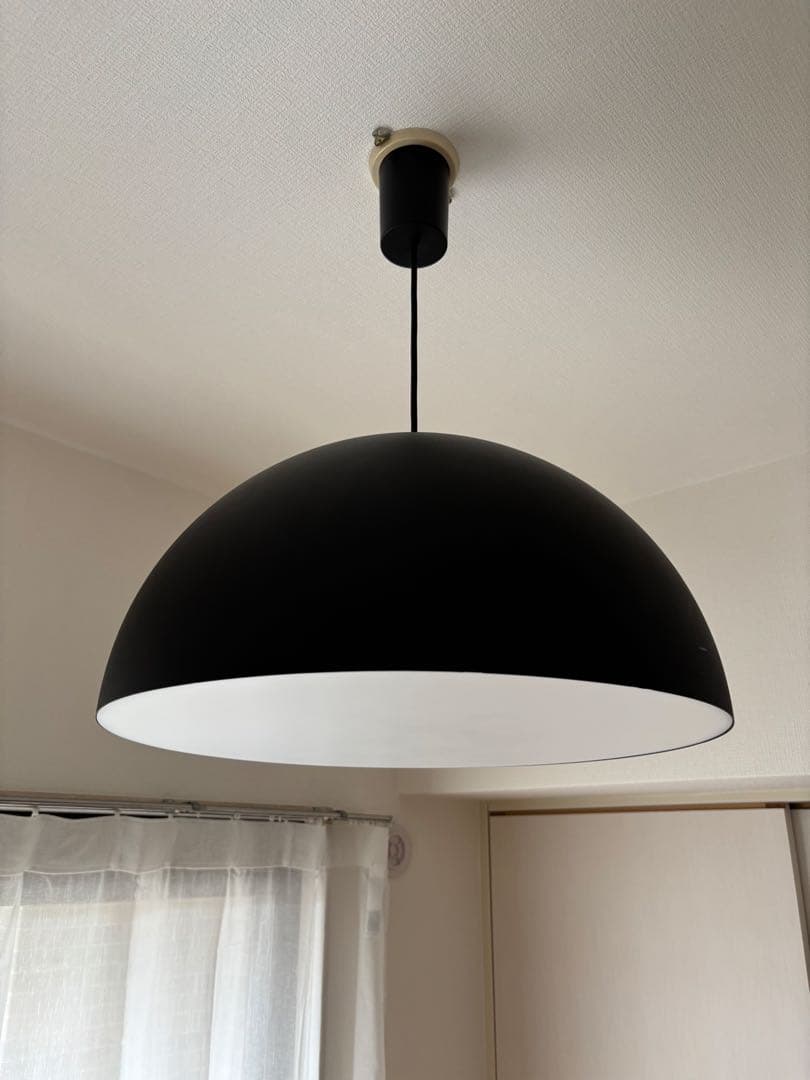 無印良品 ペンダントライト半球（ブラック）