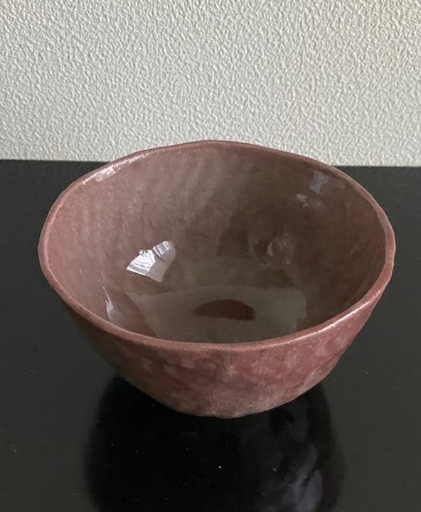藤平寧　抹茶盌　モーヴ色　茶道　茶碗　藤平伸　共箱