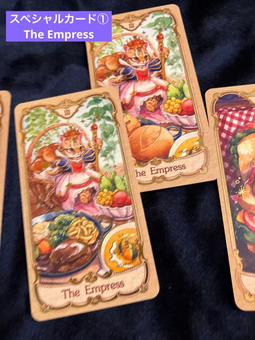 小動物と美食のタロットカード 78枚＋2枚　Maruco Art