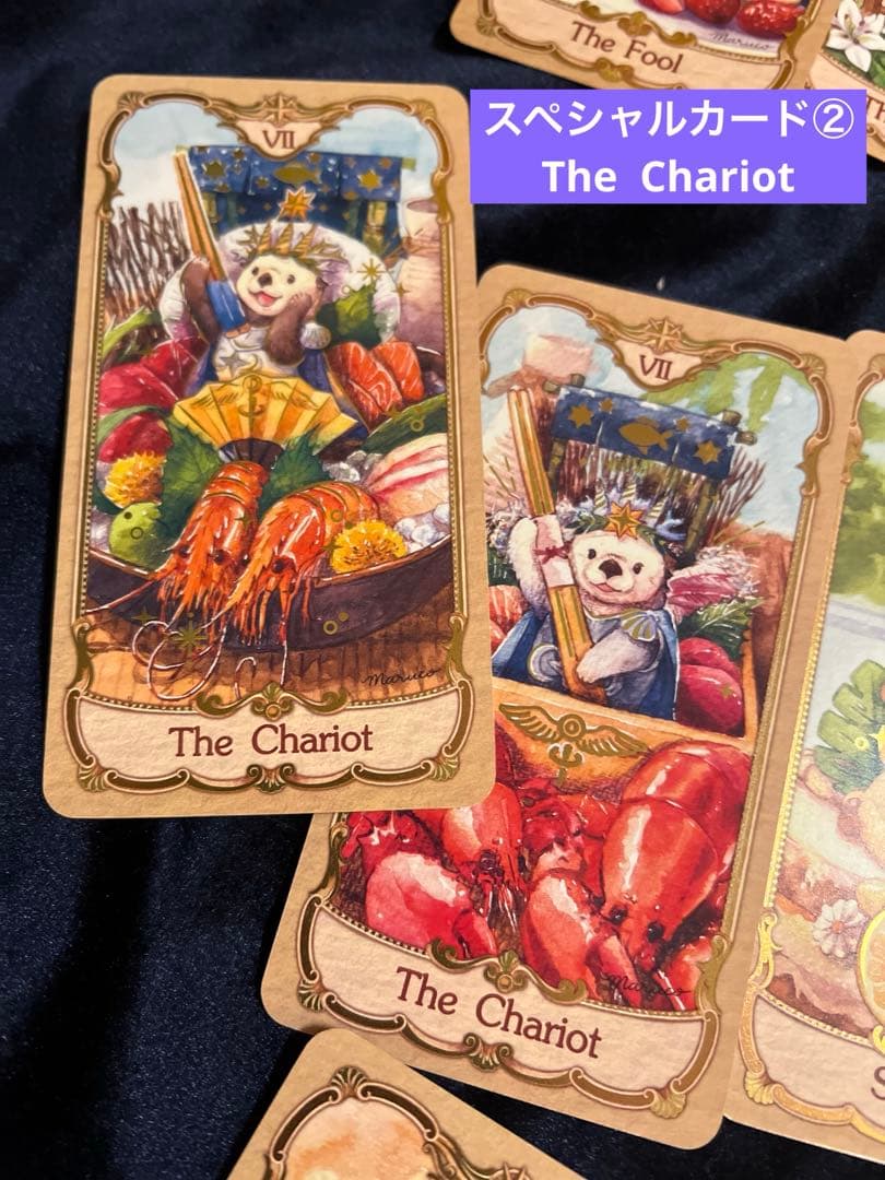 小動物と美食のタロットカード 78枚＋2枚　Maruco Art