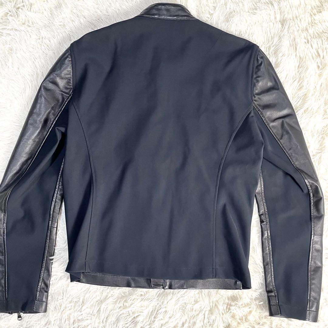 エンメティ　EMMETI レザージャケット　ブラック　メンズ　44サイズ