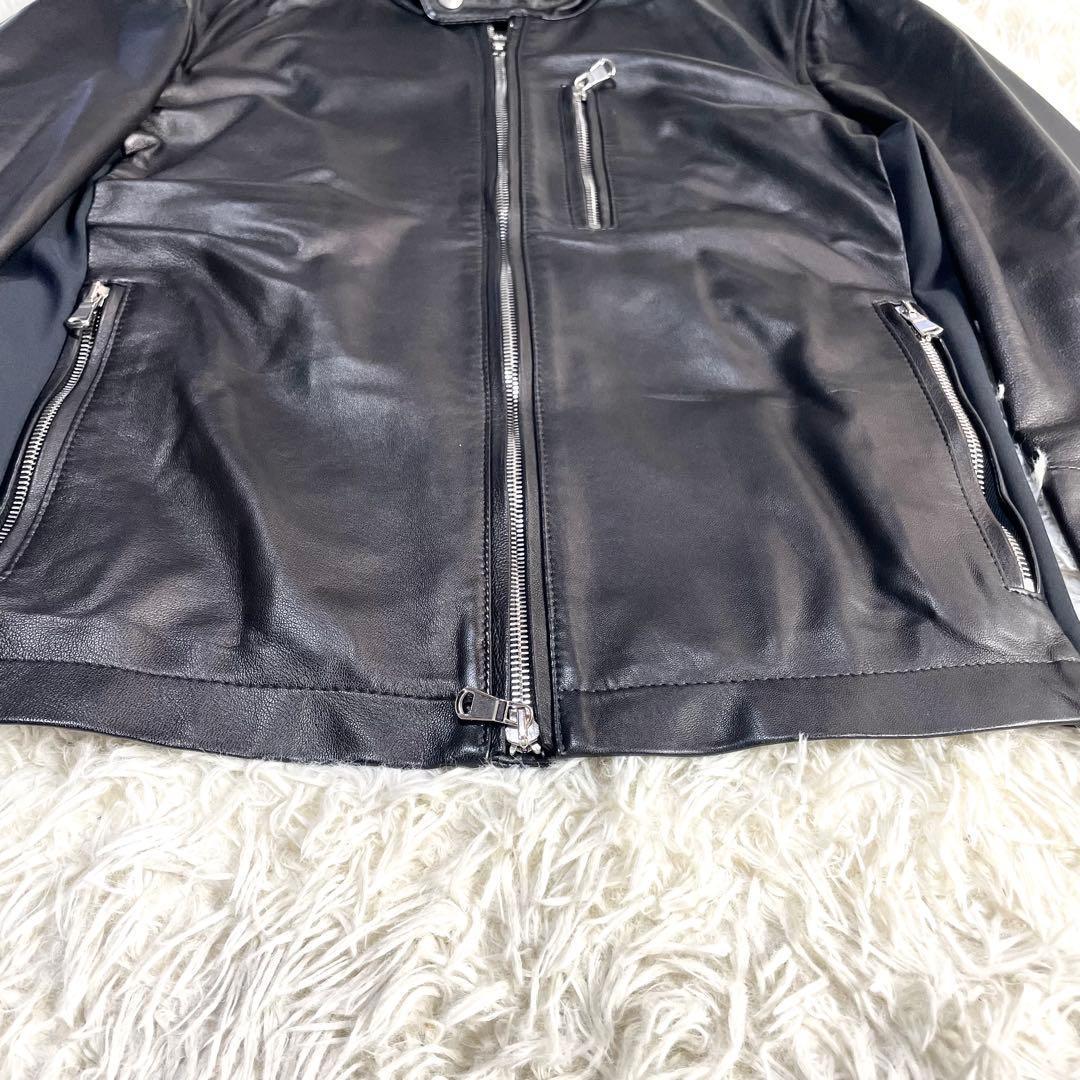 エンメティ　EMMETI レザージャケット　ブラック　メンズ　44サイズ