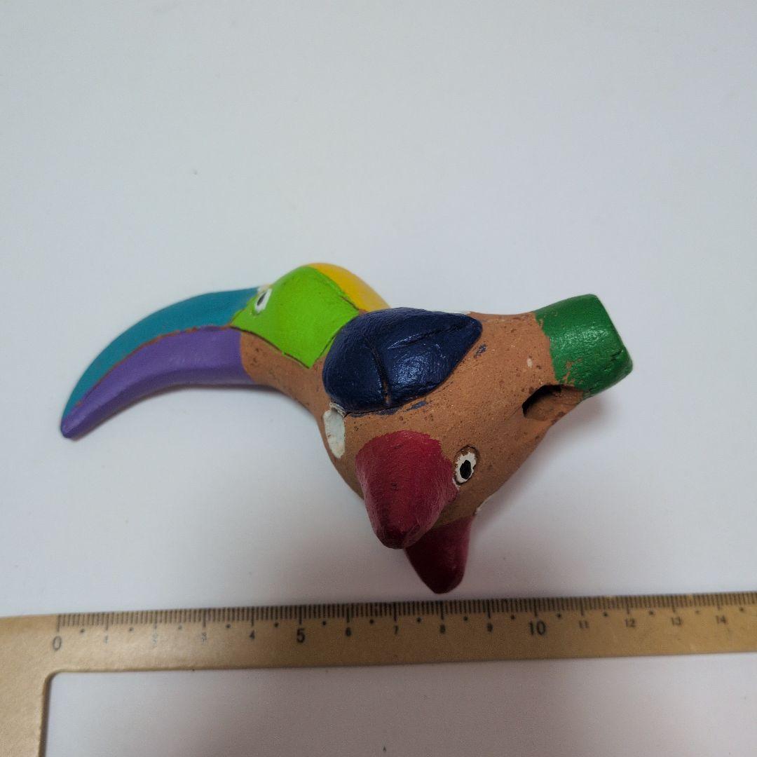 カラフル トゥカン 陶器製 郷土玩具　コスタリカ　笛？