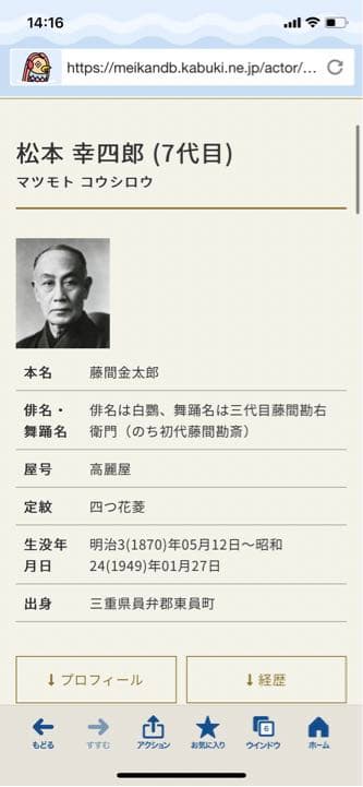 【レア品】歌舞伎役者　巨匠　夢の共演