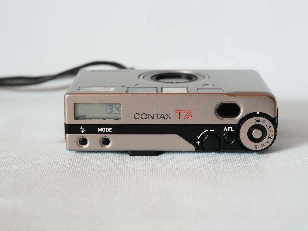 【動作確認済】CONTAX T3　コンパクトフィルムカメラ チタンシルバー