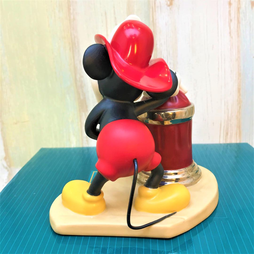 レア★WDCC ミッキーの消防隊 ミッキーマウス 陶器製 フィギュア ディズニー