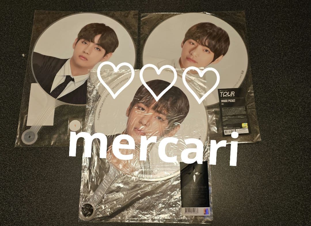 BTS バンタン テヒョン V うちわ イメージピケット フラッグ