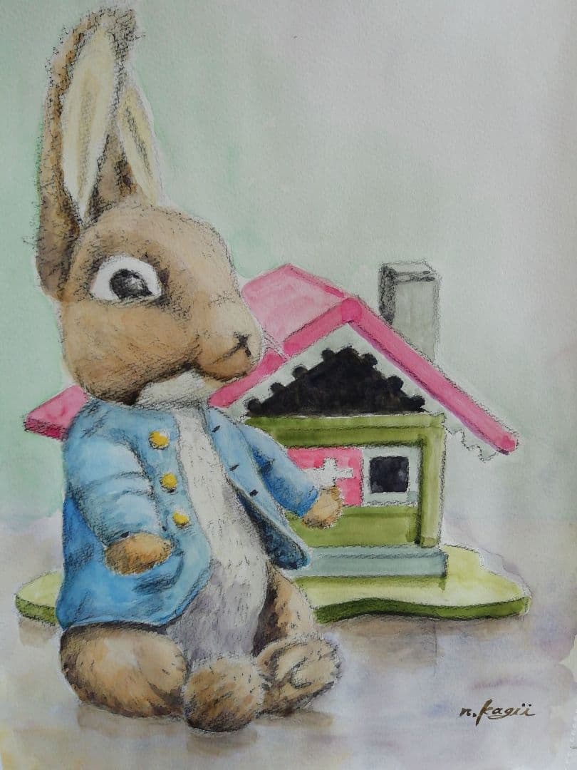 ピーターラビットの水彩画