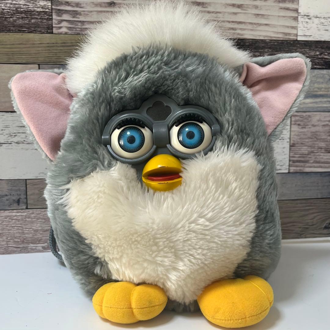 ファービー　初代　リュック　バックパック　鞄　furby　グレー　#9