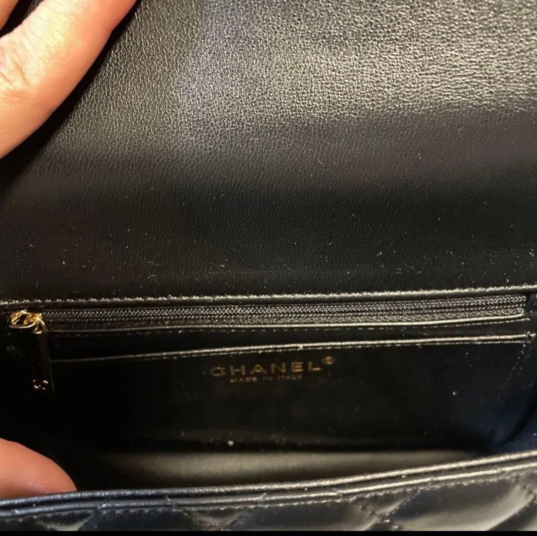 ノベルティ　シャネル　ショルダーバッグ　チェーン　ラムスキン　即日発送