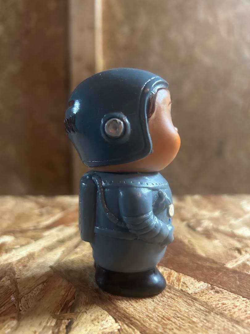 W/激レア　昭和レトロ　滋賀銀行　当時物　ソフビ　しがちゃん　貯金箱　宇宙服 ①