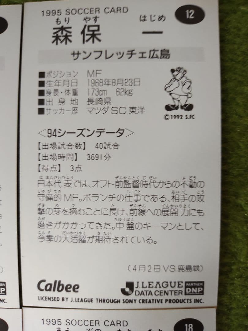 [匿名発送]　Jリーグカード　1994年～1995年　44枚まとめ売り