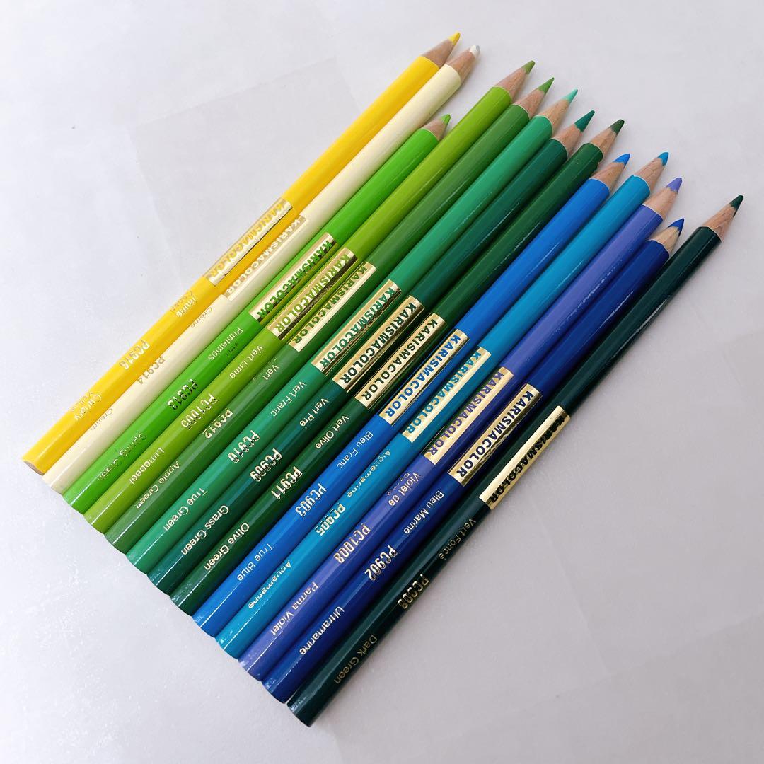 【残量ほぼ8〜9割】カリスマカラー 最高級油性色鉛筆 48色セット プロ仕様