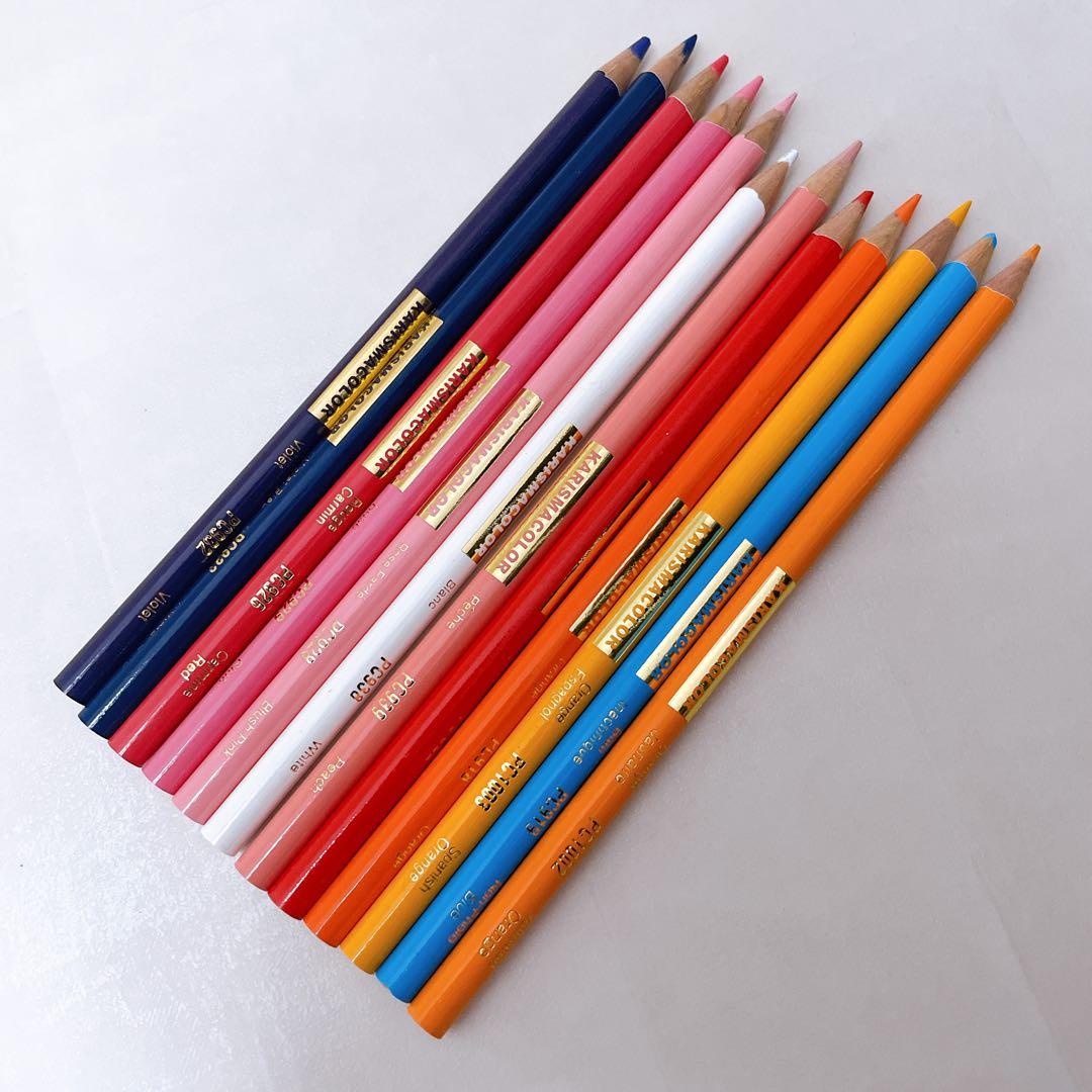 【残量ほぼ8〜9割】カリスマカラー 最高級油性色鉛筆 48色セット プロ仕様