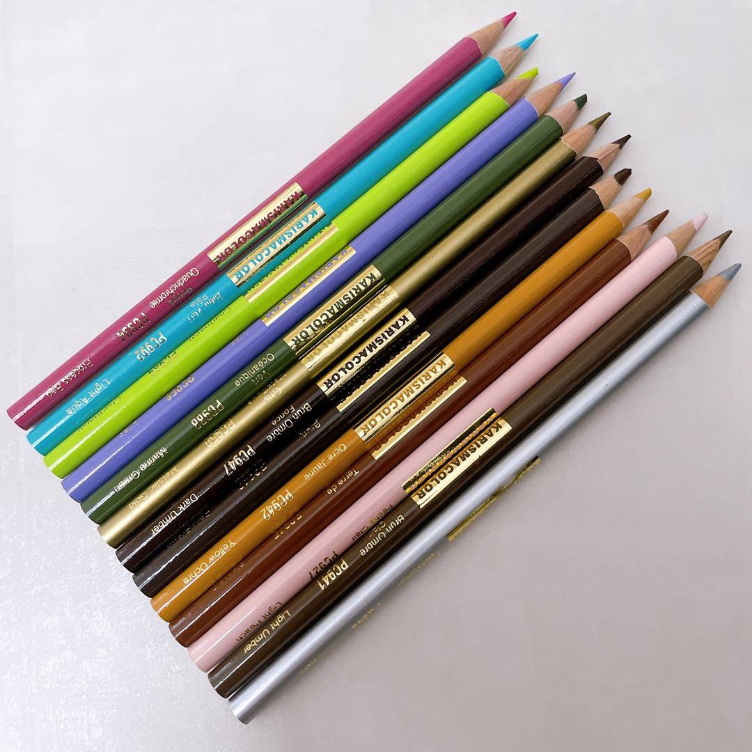 【残量ほぼ8〜9割】カリスマカラー 最高級油性色鉛筆 48色セット プロ仕様