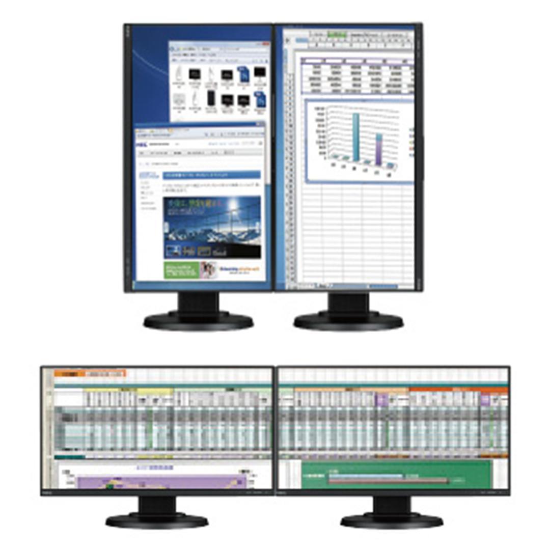 ホアン　3台　NEC　24型　E241N　フルHD　HDMI　スピーカー