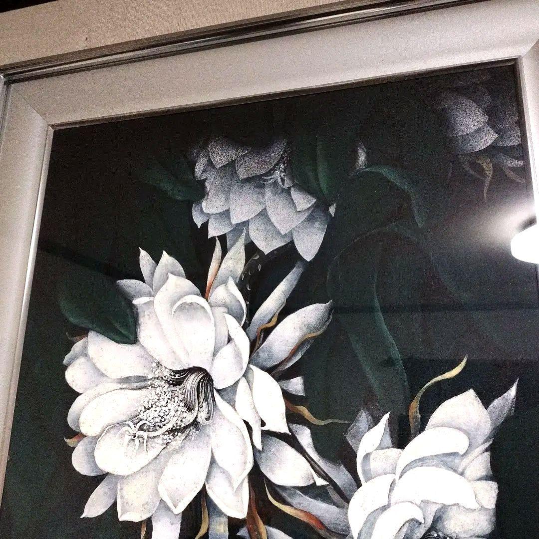 日本画(30)　月下美人