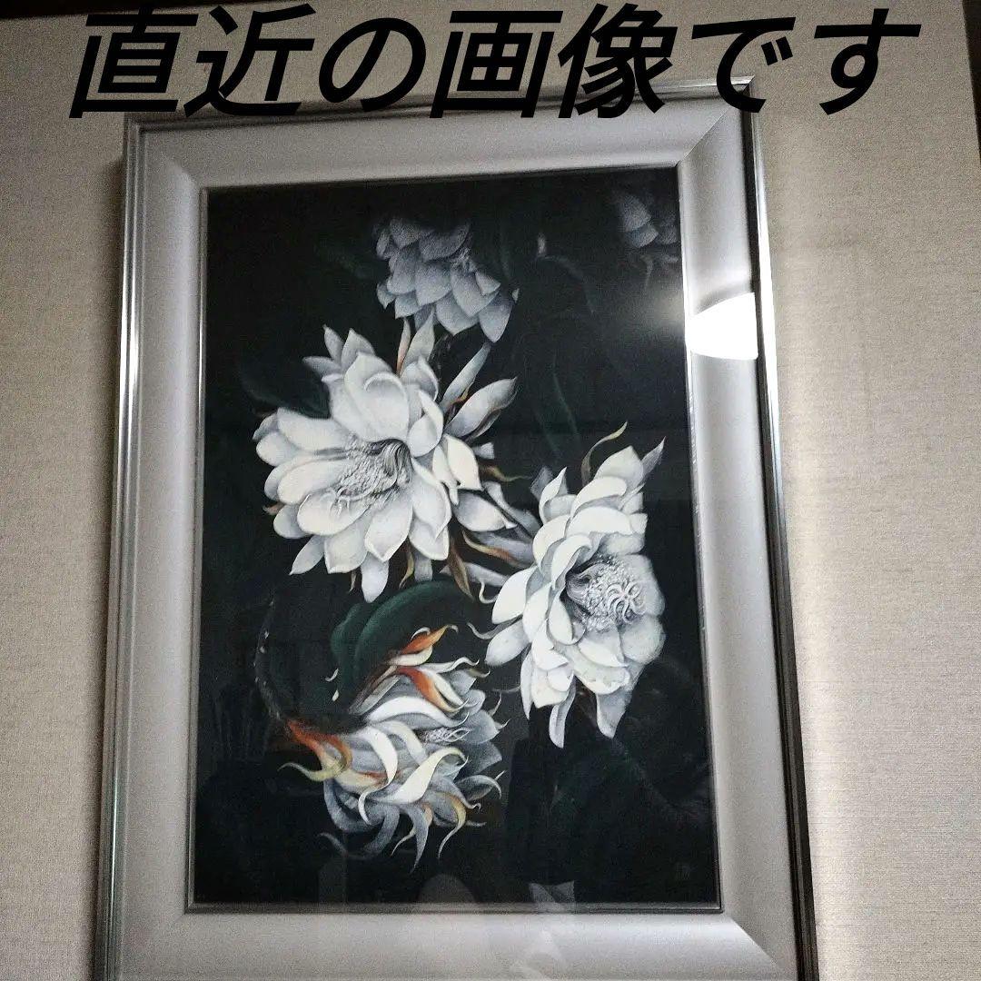 日本画(30)　月下美人