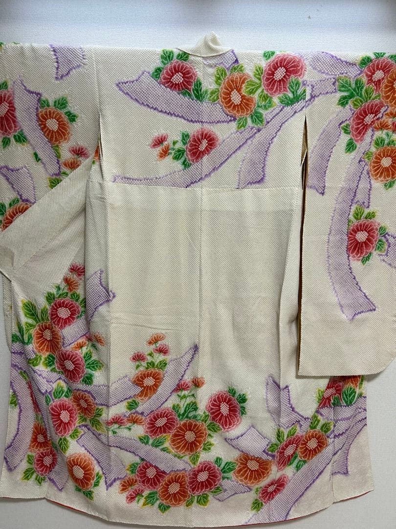 豪華振袖４点セット！！　きぬたや？　総絞り　花柄　１９７