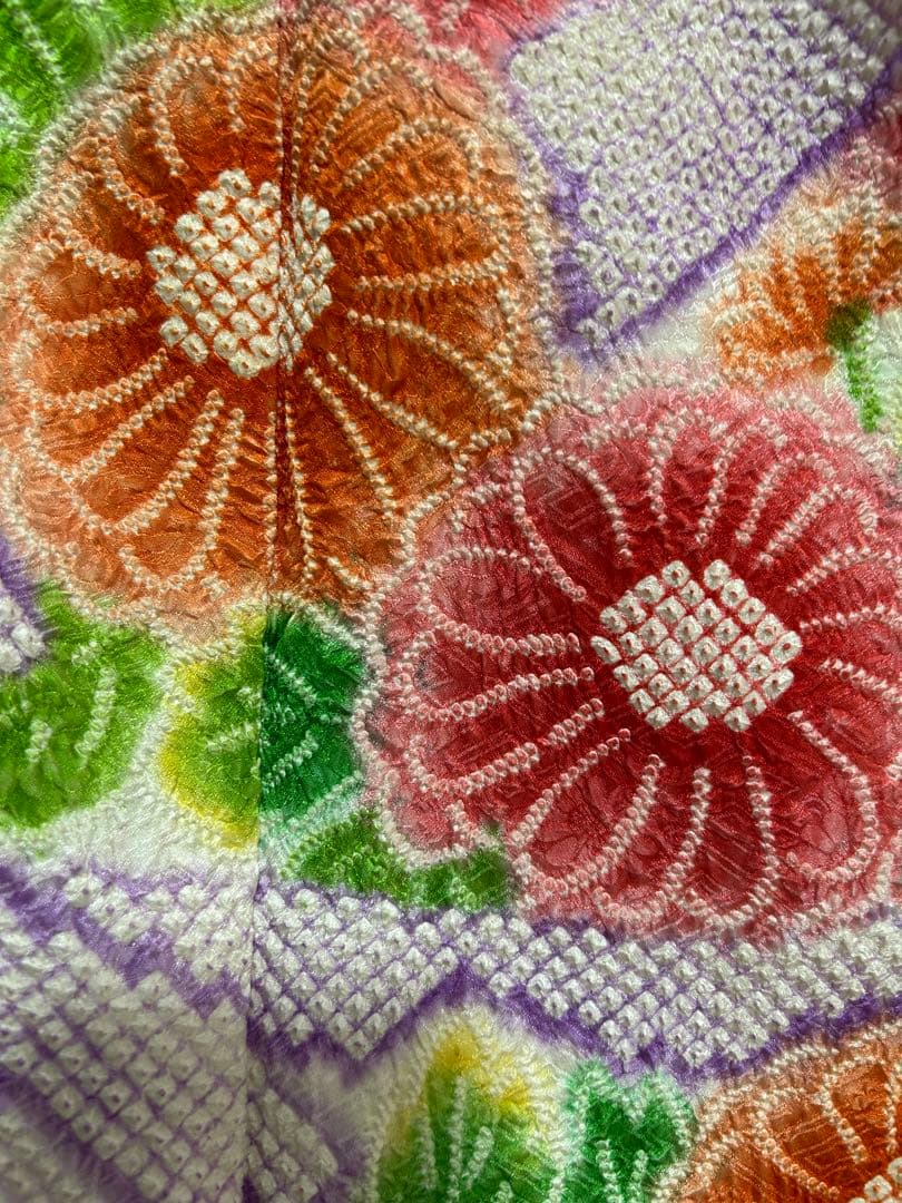 豪華振袖４点セット！！　きぬたや？　総絞り　花柄　１９７