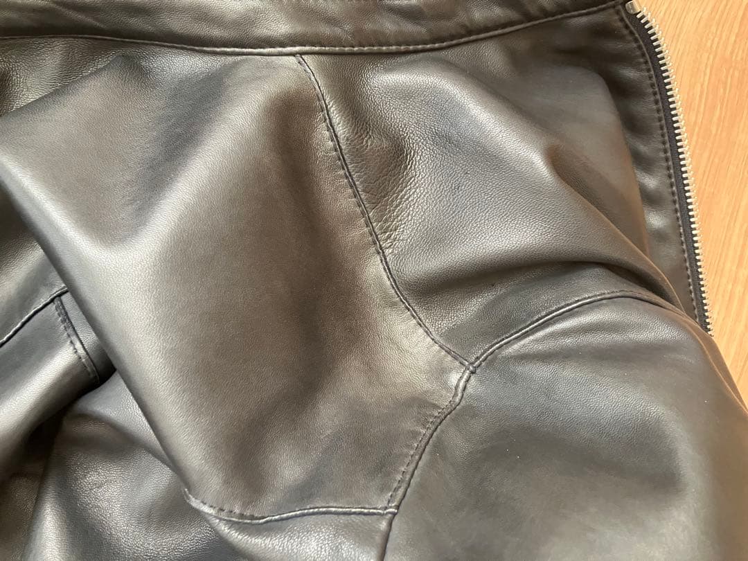 【美品】delan レザーシングルライダースジャケット