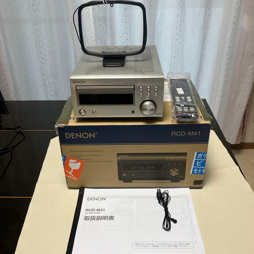 DENON CDレシーバー RCDM-41 動作品 元箱付き2023年製