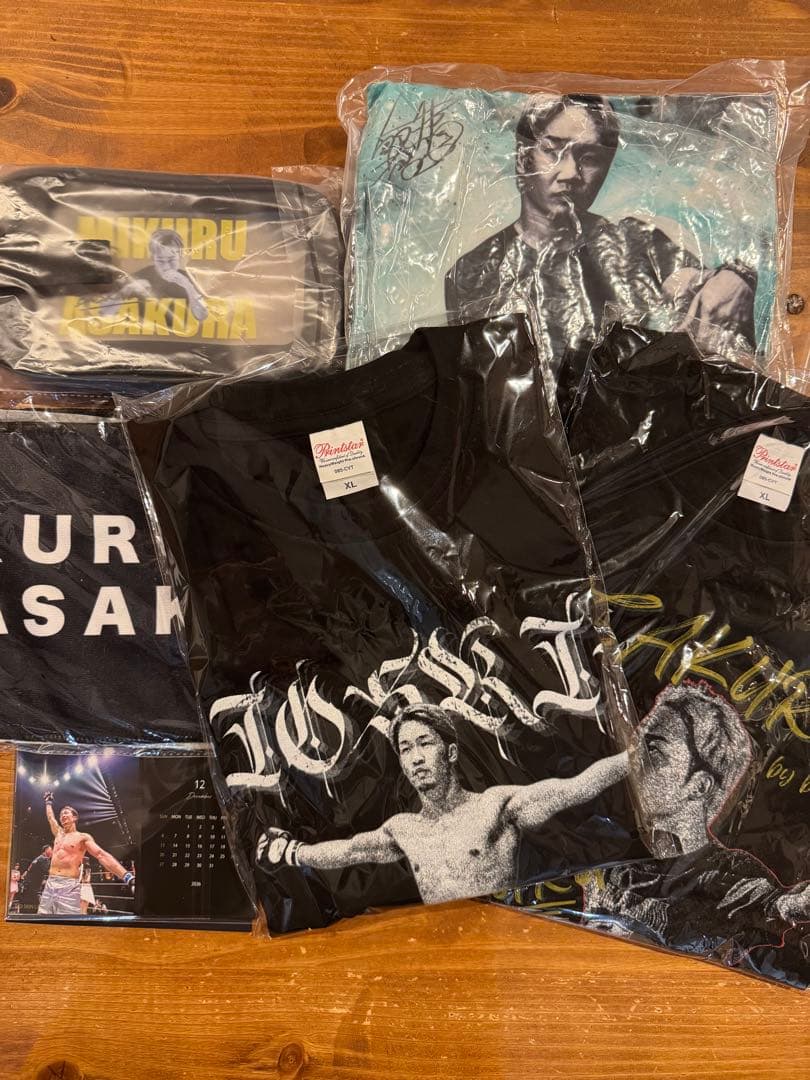 朝倉未来BIOSKIN限定応援Tシャツ 未開封他6点セット　おまけステッカー付