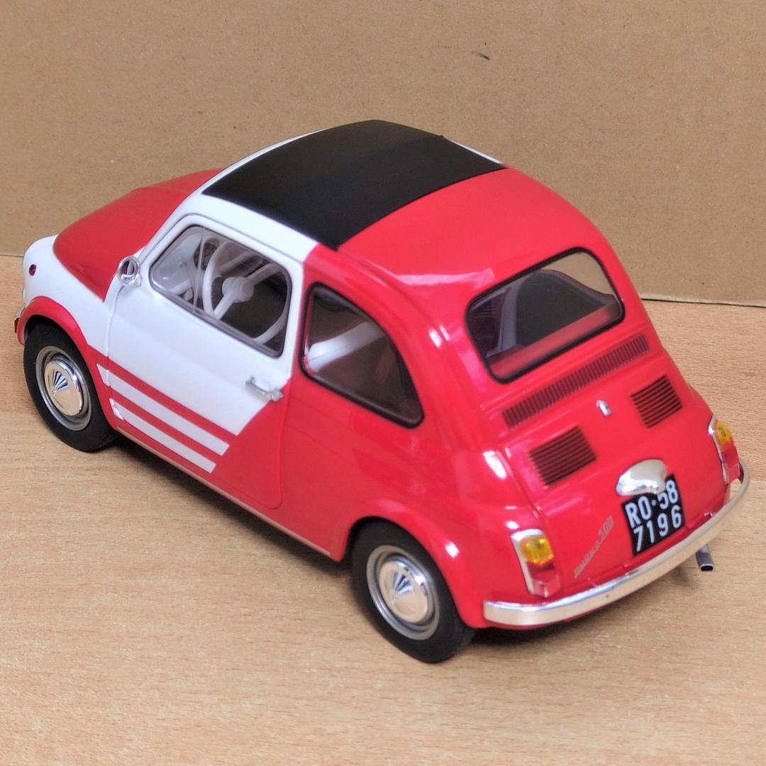 1/18 フィアット500 TURBINA TRIBUTE 1965 赤ツートン
