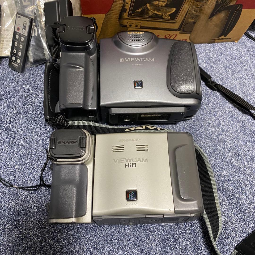 シャープ 8ミリ ビデオカメラ VL-HL80 ＋VR-KT87 2台セット
