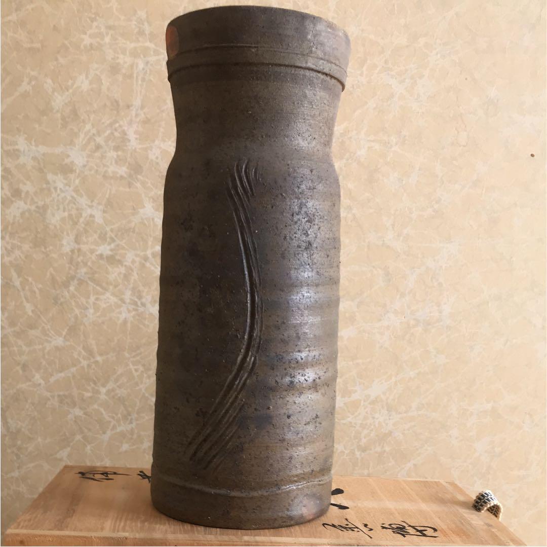 備前焼花入れ  柴田善博